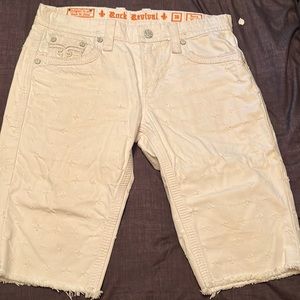 White Jean shorts by Rick Revival, size 36 and very comfortable.